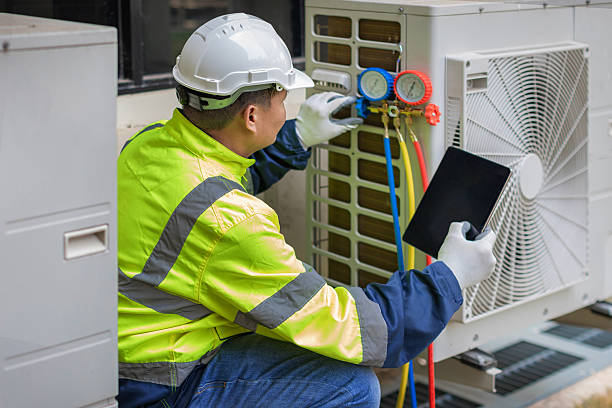 Professional Air Conditioning Repair technician working in Easton, PA
